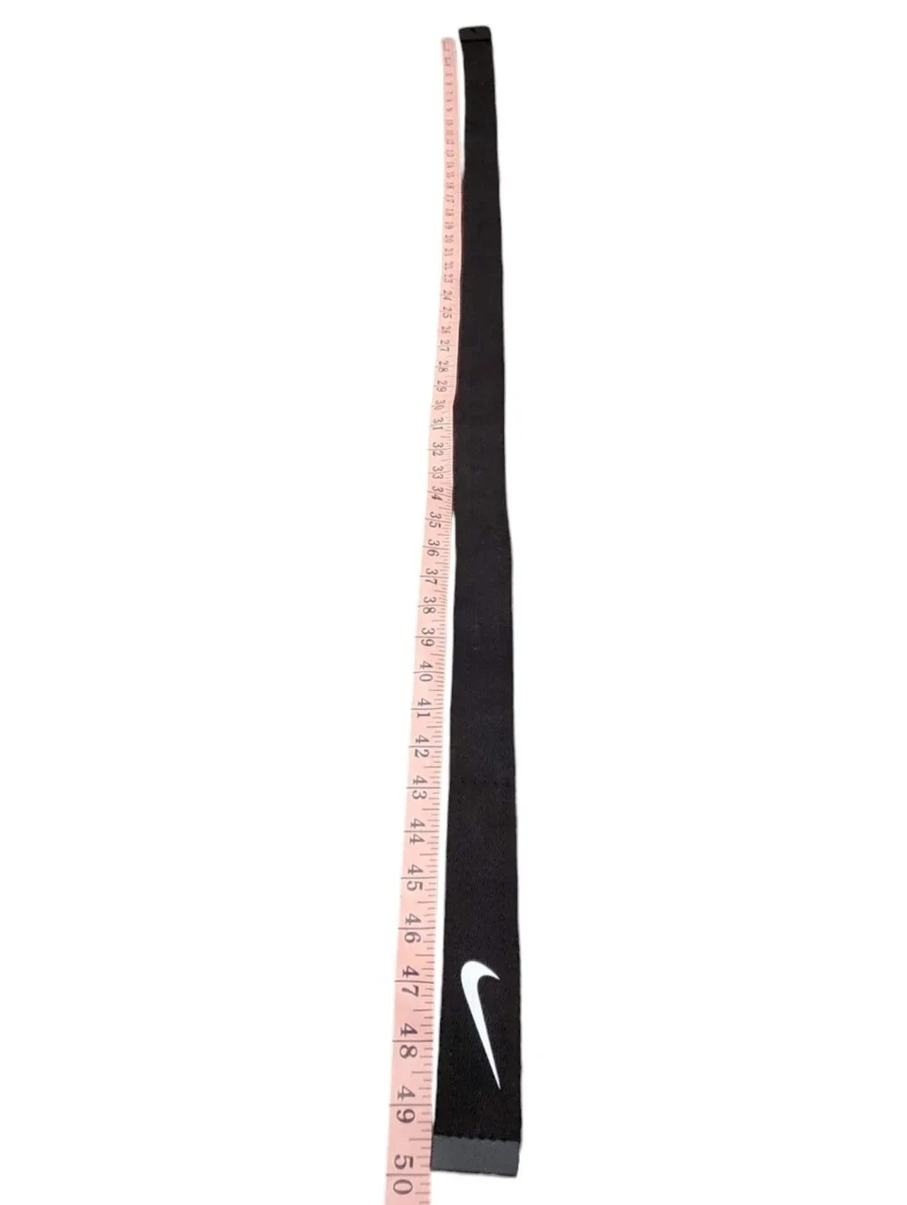 Nike Web Belt Black White Swoosh Adjustable One Size Unisex